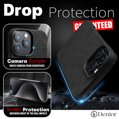 iPhone Series 2IN1 Magnetic Case & RFID Card Bag（Black）