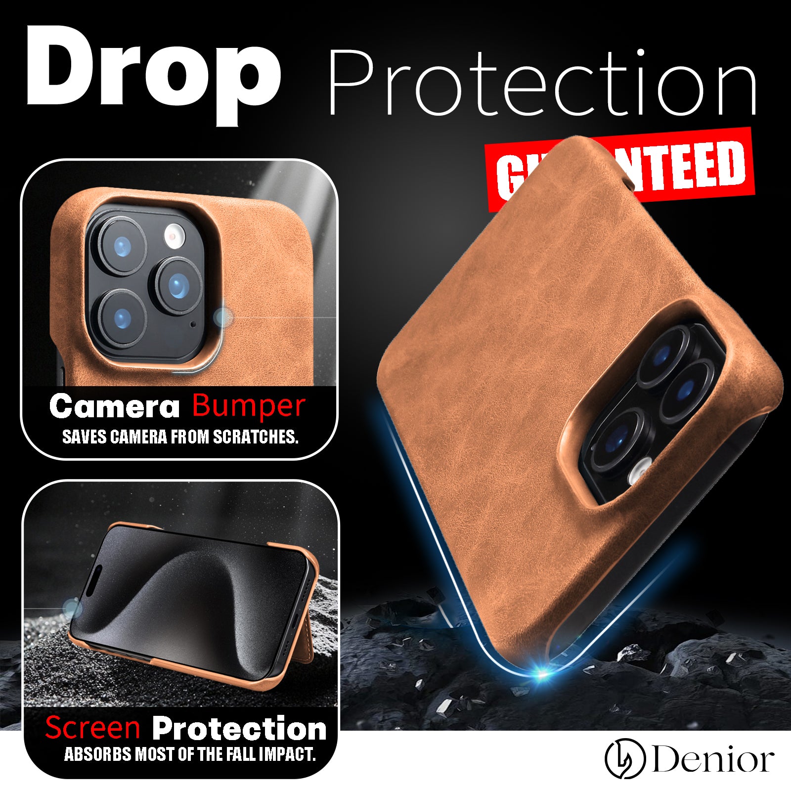 iPhone Series 2IN1 Magnetic Case & RFID Card Bag（Brown）