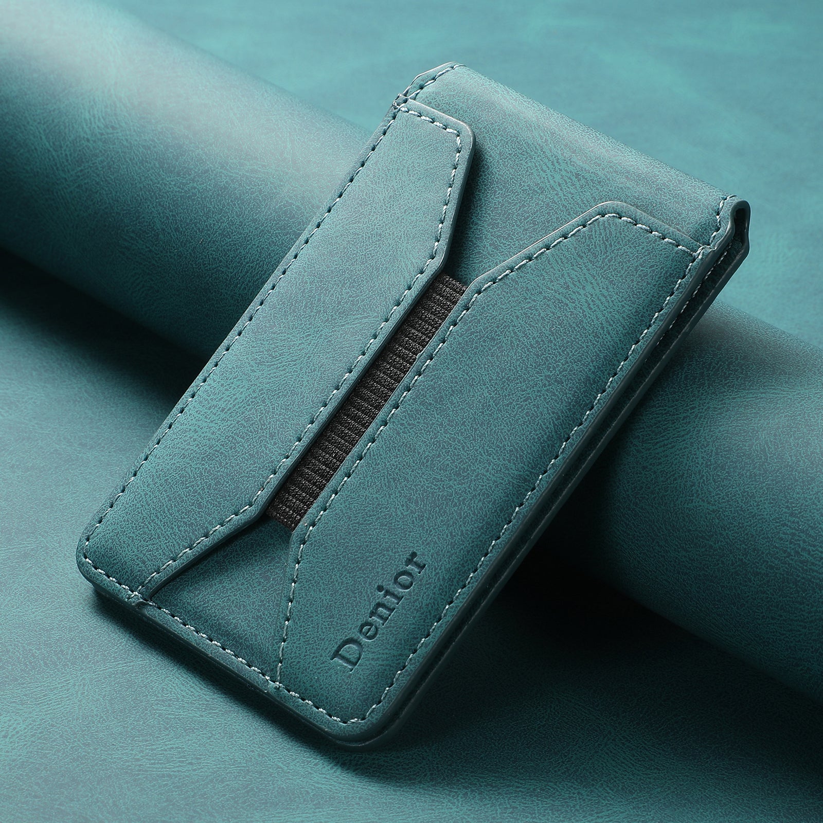 Magnetic Elastic Rope Design Card Holder (Blue)