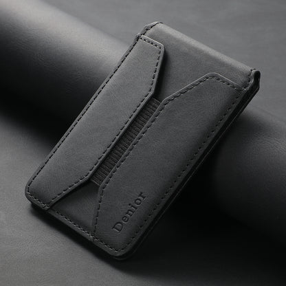 Magnetic Elastic Rope Design Card Holder (Black)