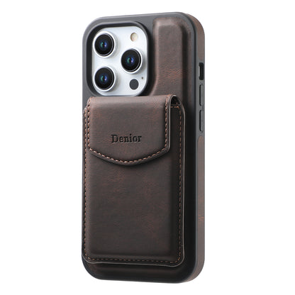 iPhone Series 2IN1 Magnetic Case & Card Bag（Brown）