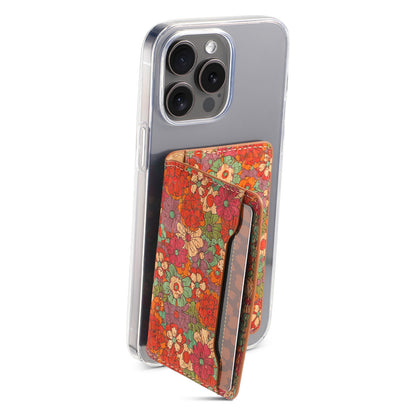 Cork Bracket Ultra-Thin Credit Card Bag（Red）