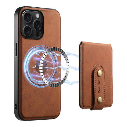 2IN1 Magnetic Phone Case & Card Bag (Brown)