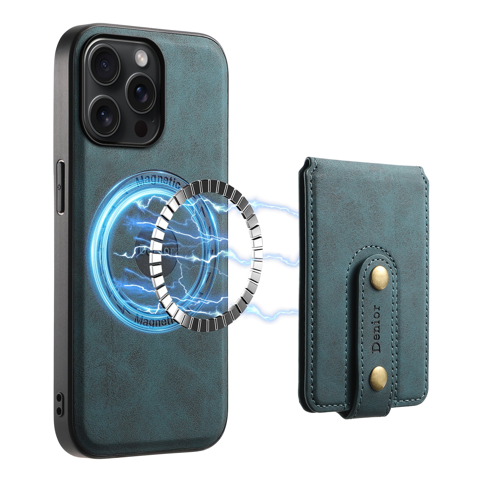 2IN1 Magnetic Phone Case & Card Bag (Blue)
