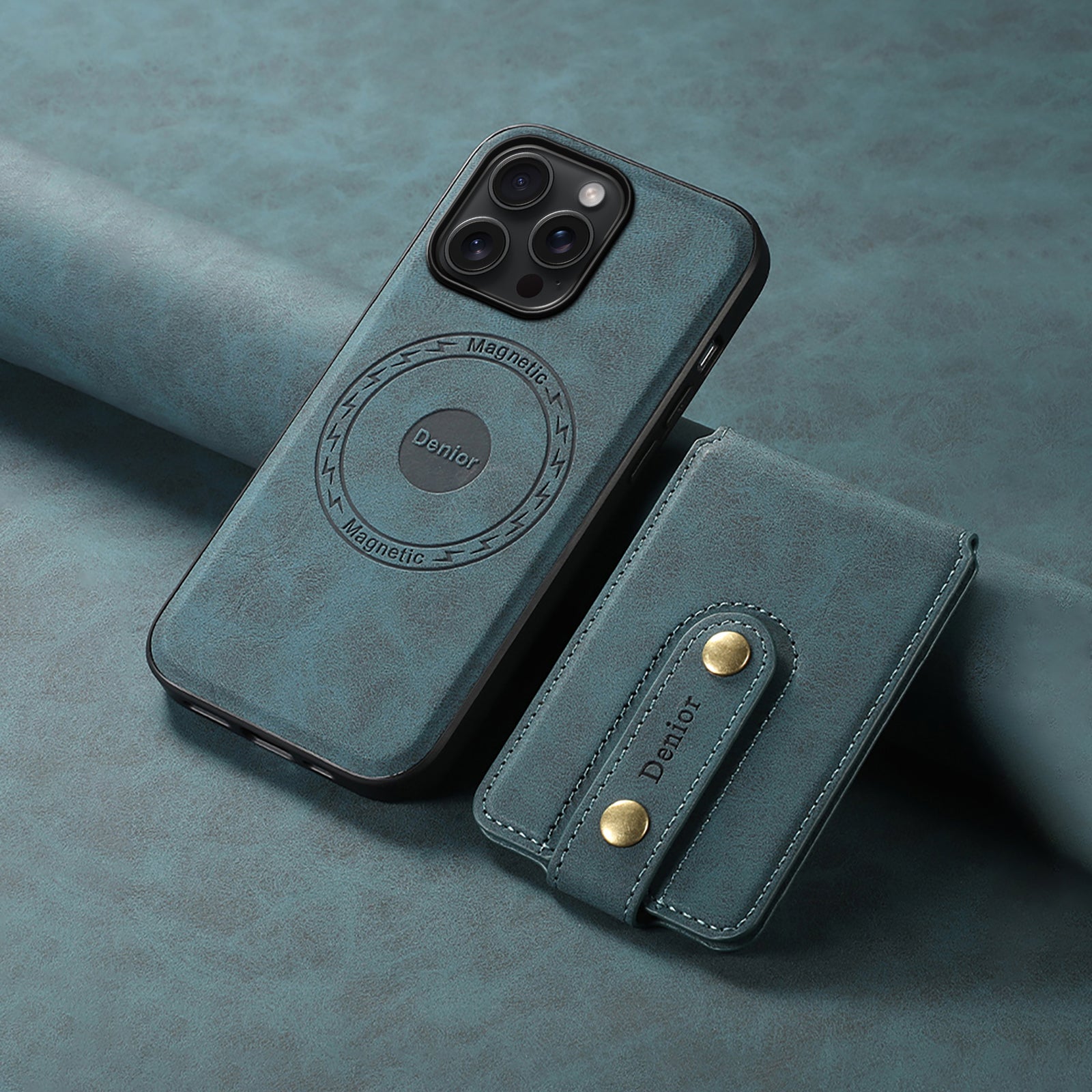 2IN1 Magnetic Phone Case & Card Bag (Blue)