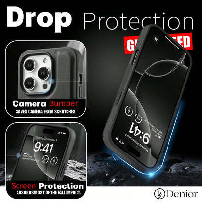Rotatable Kickstand Case For iPhone 16-12 Series (Black)