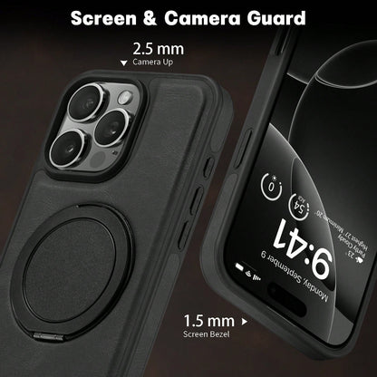 Rotatable Kickstand Case For iPhone 16-12 Series (Black)