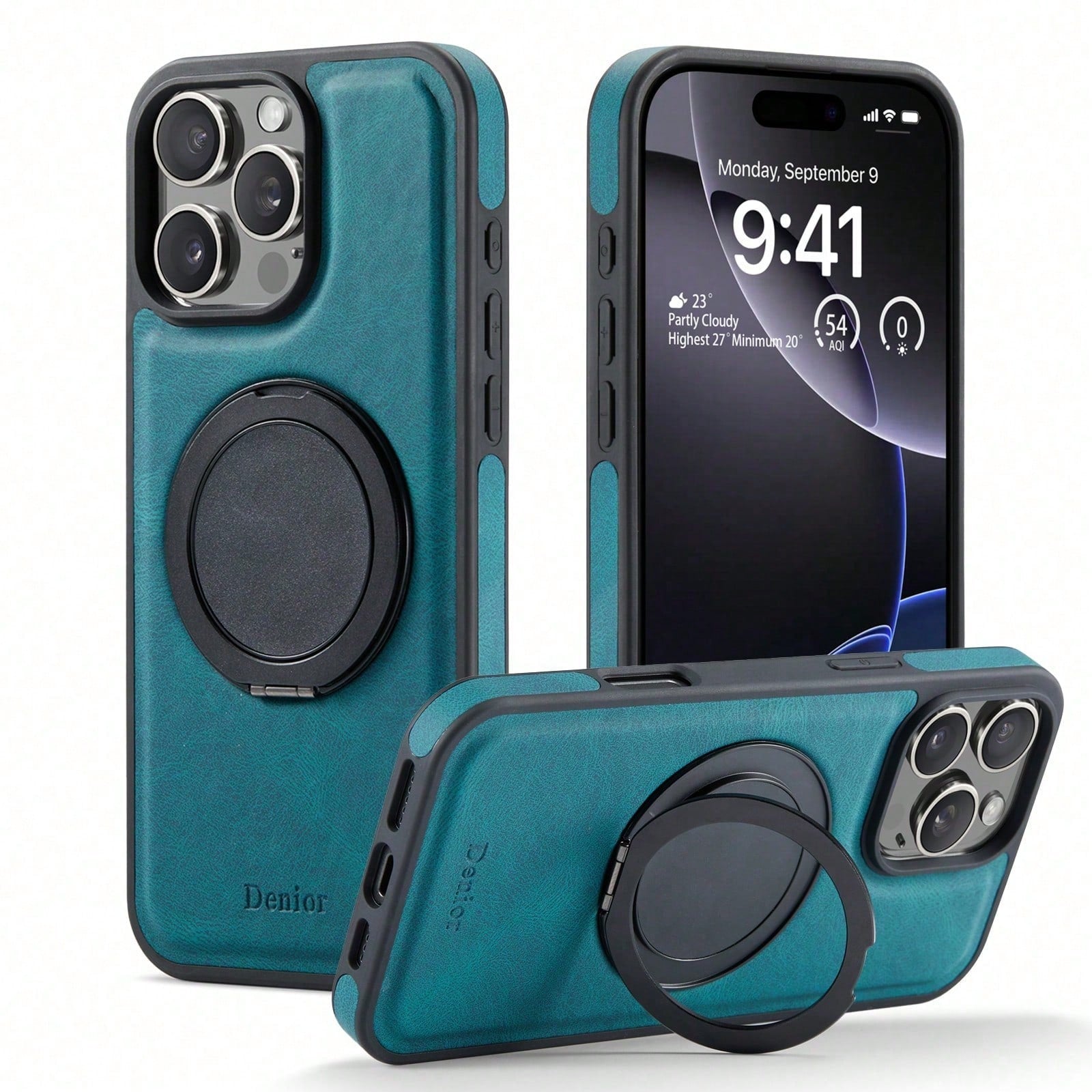 Rotatable Kickstand Case For iPhone 16-12 Series (Blue)