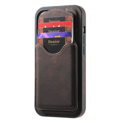 iPhone Series 2IN1 Magnetic Case & Card Bag（Brown）