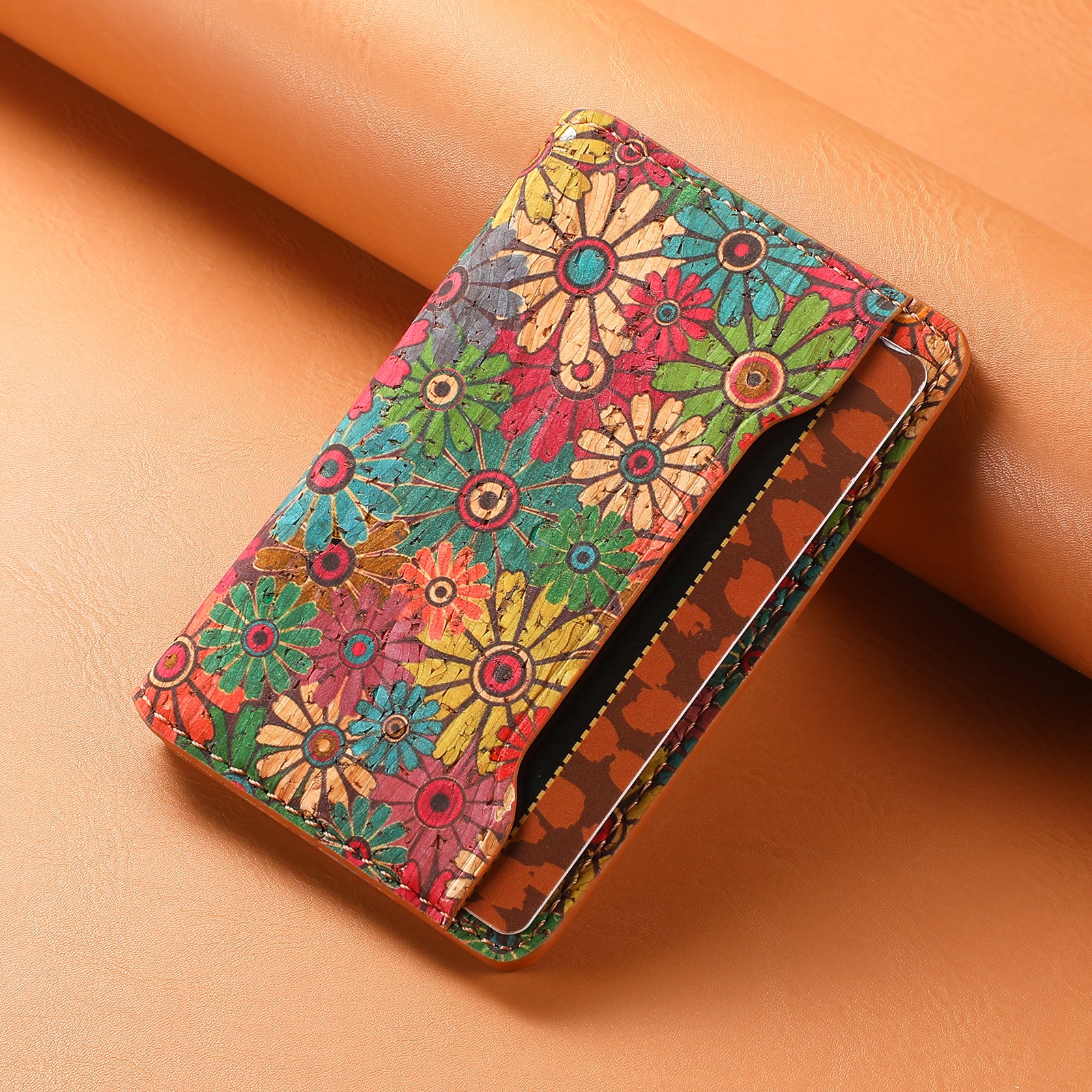 Cork Bracket Ultra-Thin Credit Card Bag（Green）