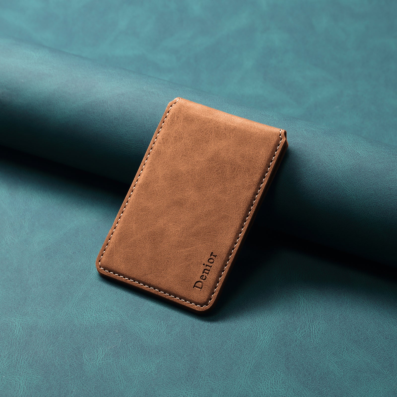 RFID Magnetic Slim Credit Card Bag（Brown）