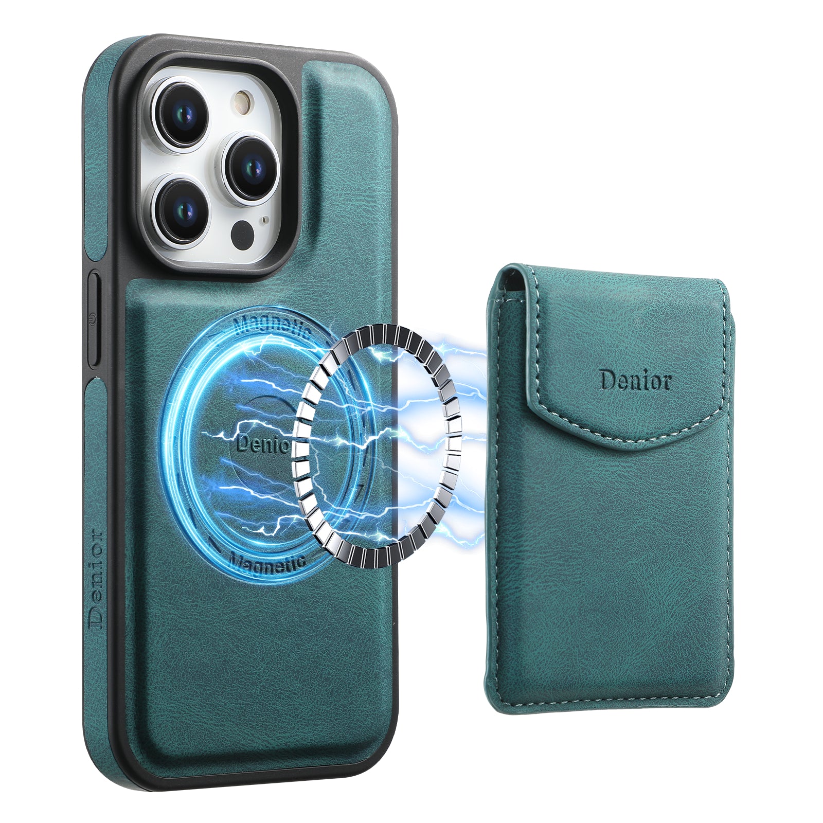 iPhone Series 2IN1 Magnetic Case & Card Bag（Black）