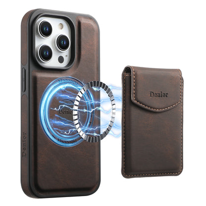 iPhone Series 2IN1 Magnetic Case & Card Bag（Brown）