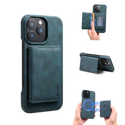 iPhone Series 2IN1 Magnetic Case & RFID Card Bag（Blue）