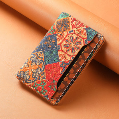 Cork Bracket Ultra-Thin Credit Card Bag（Blue）