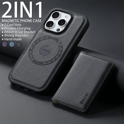 Charcoal fibre Magnetic Case & Card Bag（Black）