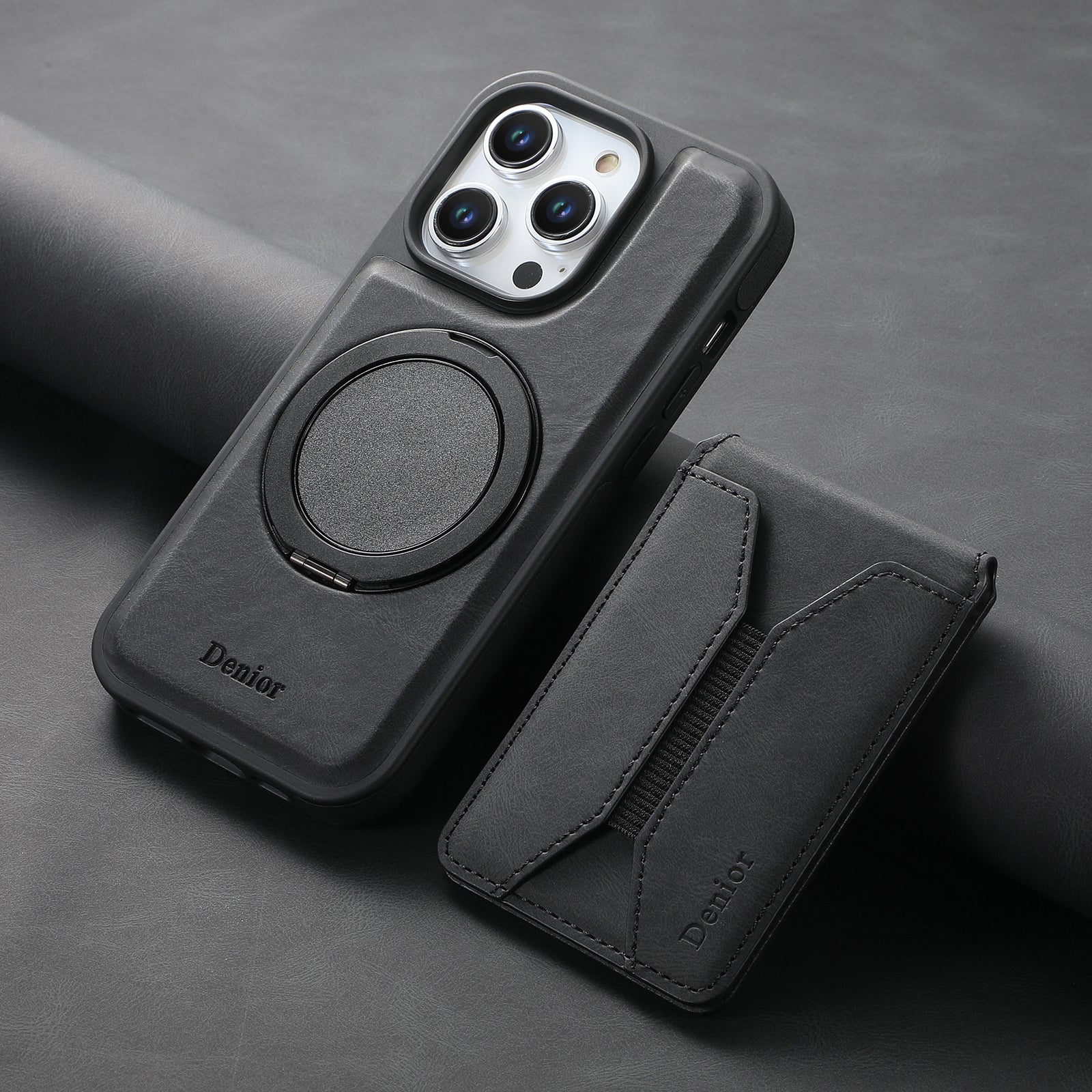 iPhone Series 2IN1 Magnetic Case & Card Bag（Black）
