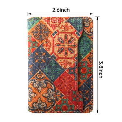 Cork Bracket Ultra-Thin Credit Card Bag（Blue）