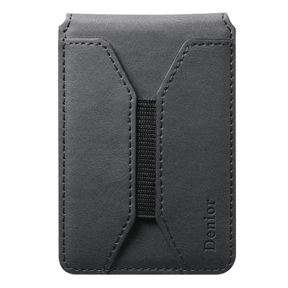 Magnetic Elastic Rope Design Card Holder (Black)