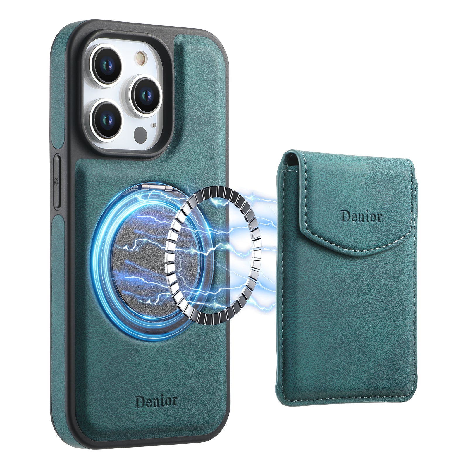 iPhone Series 2IN1 Magnetic Case & Card Bag（Blue）