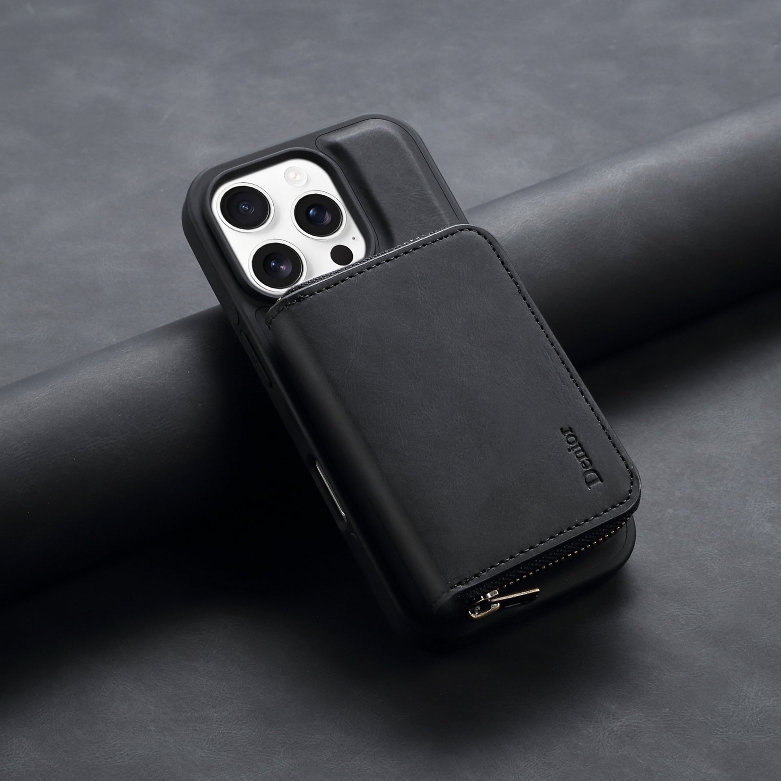 iPhone Series 2IN1 Magnetic Case & RFID Card Bag（Black）