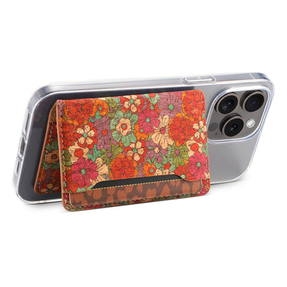 Cork Bracket Ultra-Thin Credit Card Bag（Red）