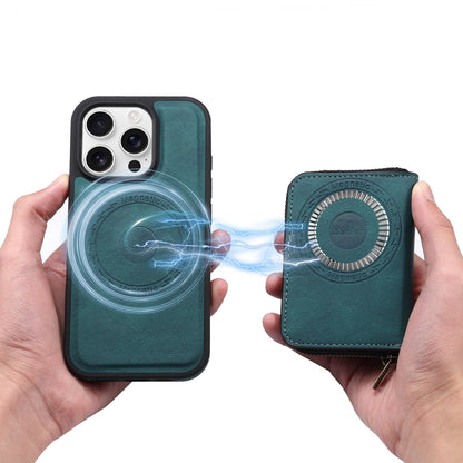 iPhone Series 2IN1 Magnetic Case & RFID Card Bag（Blue）
