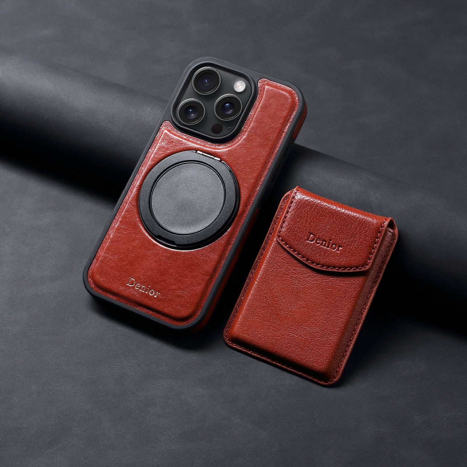 iPhone Series 2IN1 Magnetic Case & Card Bag（Red）