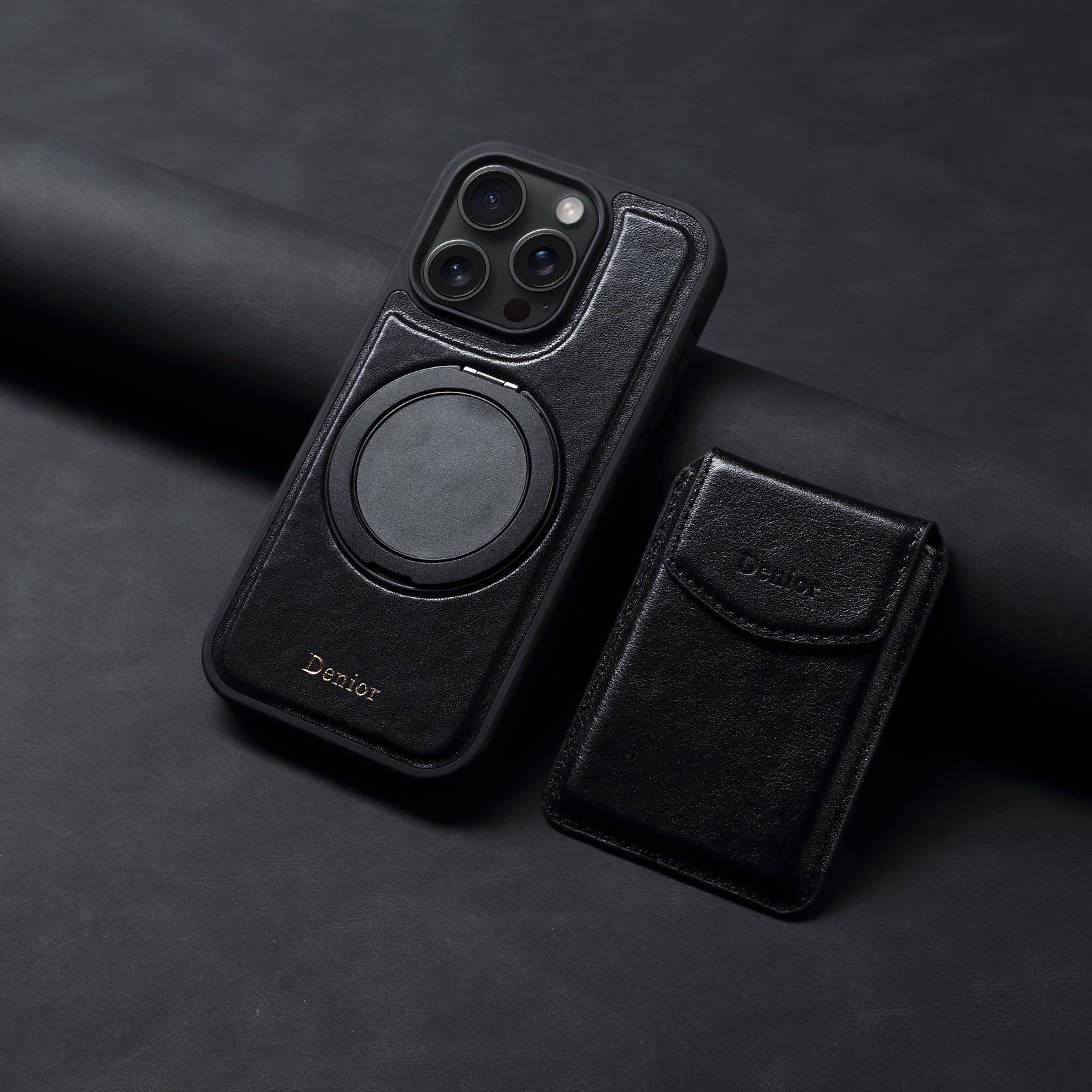 iPhone Series 2IN1 Magnetic Case & Card Bag（Black）